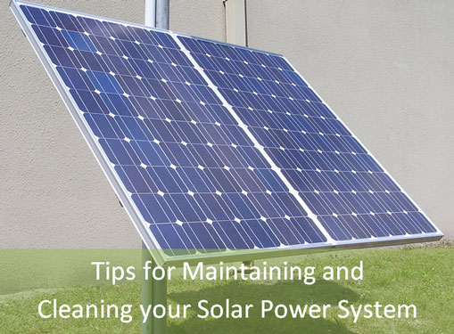 清洁和维护太阳能光或电力系统