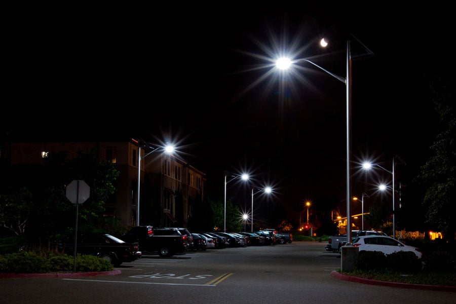 MCAS停车后太阳能LED照明